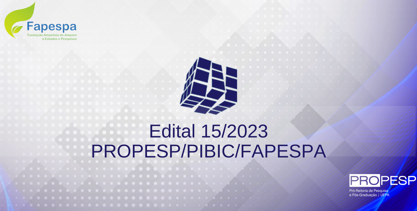 Edital 15/2023 - PROPESP/PIBIC/FAPESPA (Forma Pará) - Resultado Final