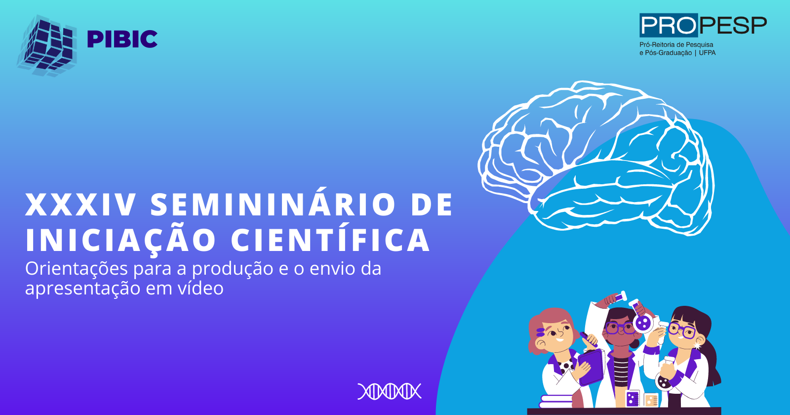 XXXIV Seminário de Iniciação Científica da UFPA - Orientações Para Envio da Apresentação em Vídeo