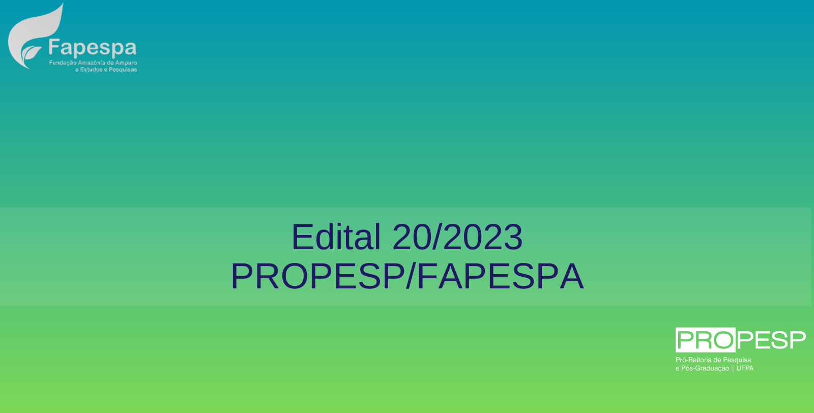 Edital 20/2023 - PROPESP/FAPESPA (Bolsas de Mestrado Profissional) - Resultado Preliminar da 2ª Fase